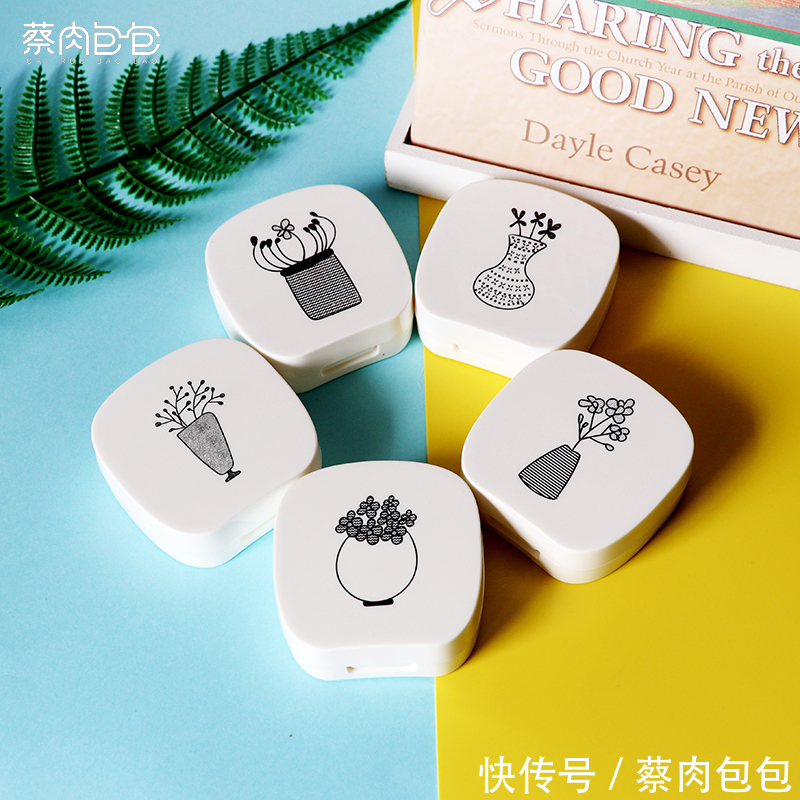 美瞳盒 好看隐形眼镜盒美瞳盒护理盒伴侣盒经典OL款式系列
