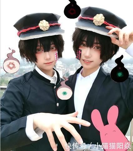 cos|史上最可爱花子君cos双胞胎颜值高,阿司抱阿普的画面太美好