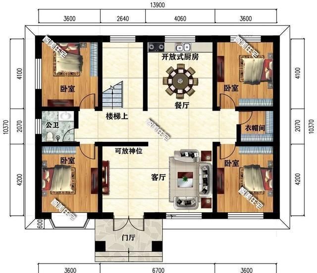 别墅|两层四间形式的农村小别墅,第一栋内带堂屋,第二栋格局妙