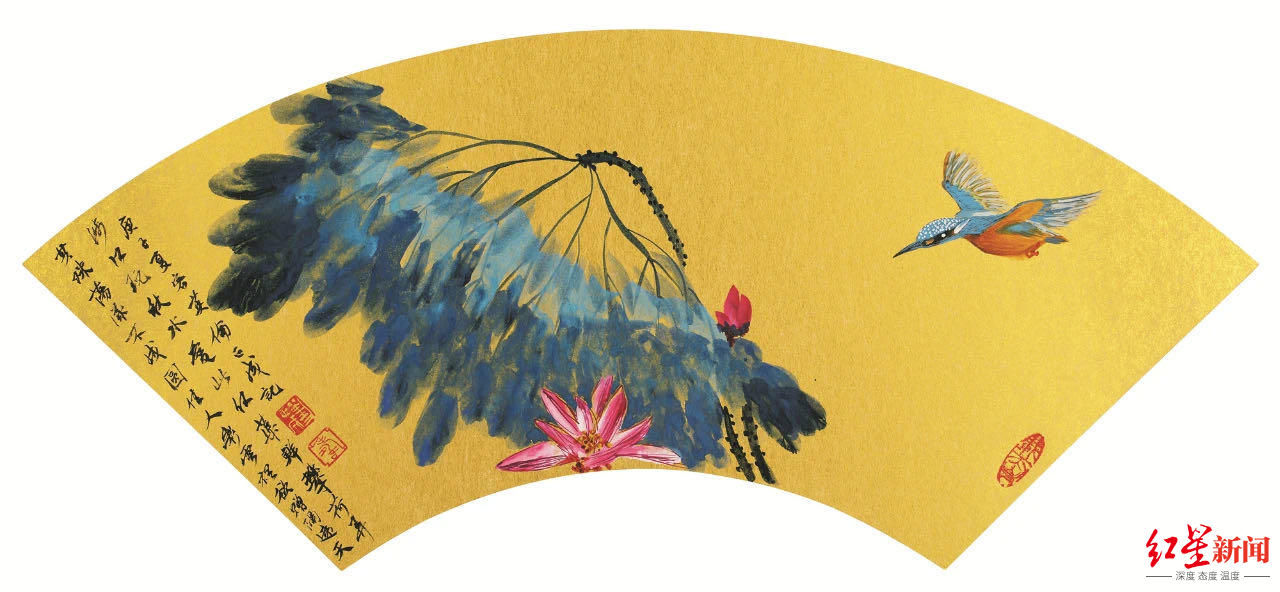 吴芳思@书法家刘正成首次跨界办画展 画家弟弟打趣他画的矮脚马“像狗”