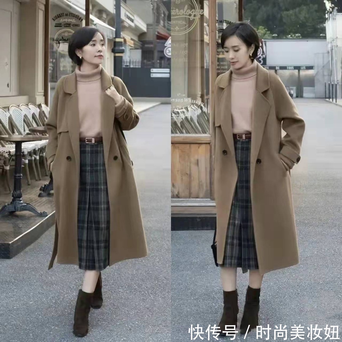 穿着 “大衣+高领毛衣”,才是冬季最实用的穿搭,高级大气又保暖