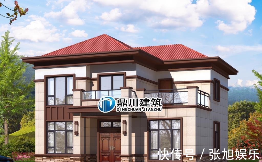 占地面积|5款新中式二层农村别墅,低调大气,中式传统美永不过时