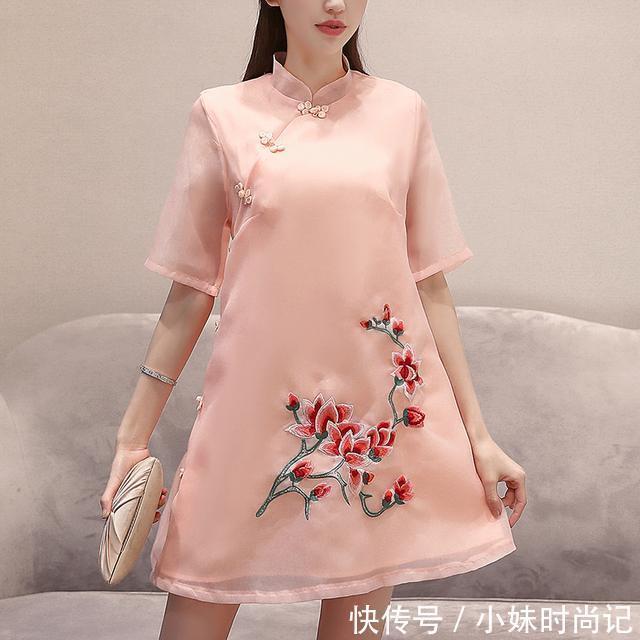 婉约|复古旗袍连衣裙,展现女子的甜美婉约,就是要你美