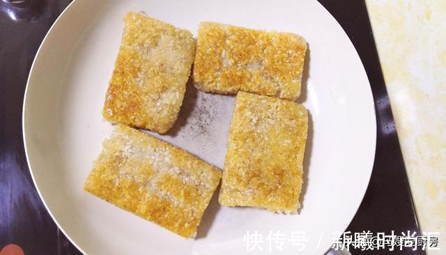 糯米糍粑|想吃糯米糍粑不用买，用一斤糯米做了10多块，随吃随煎真方便