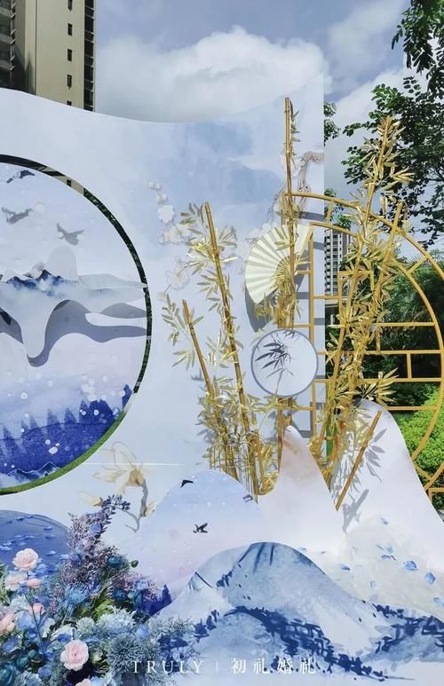 清新典雅的蓝紫色系新中式婚礼，喜欢这种风格的新人看过来吧