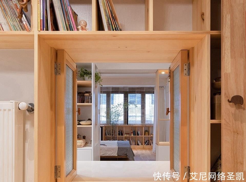 学区|45㎡小户型学区房，爆改后“小中见大”，整个家被一眼望穿