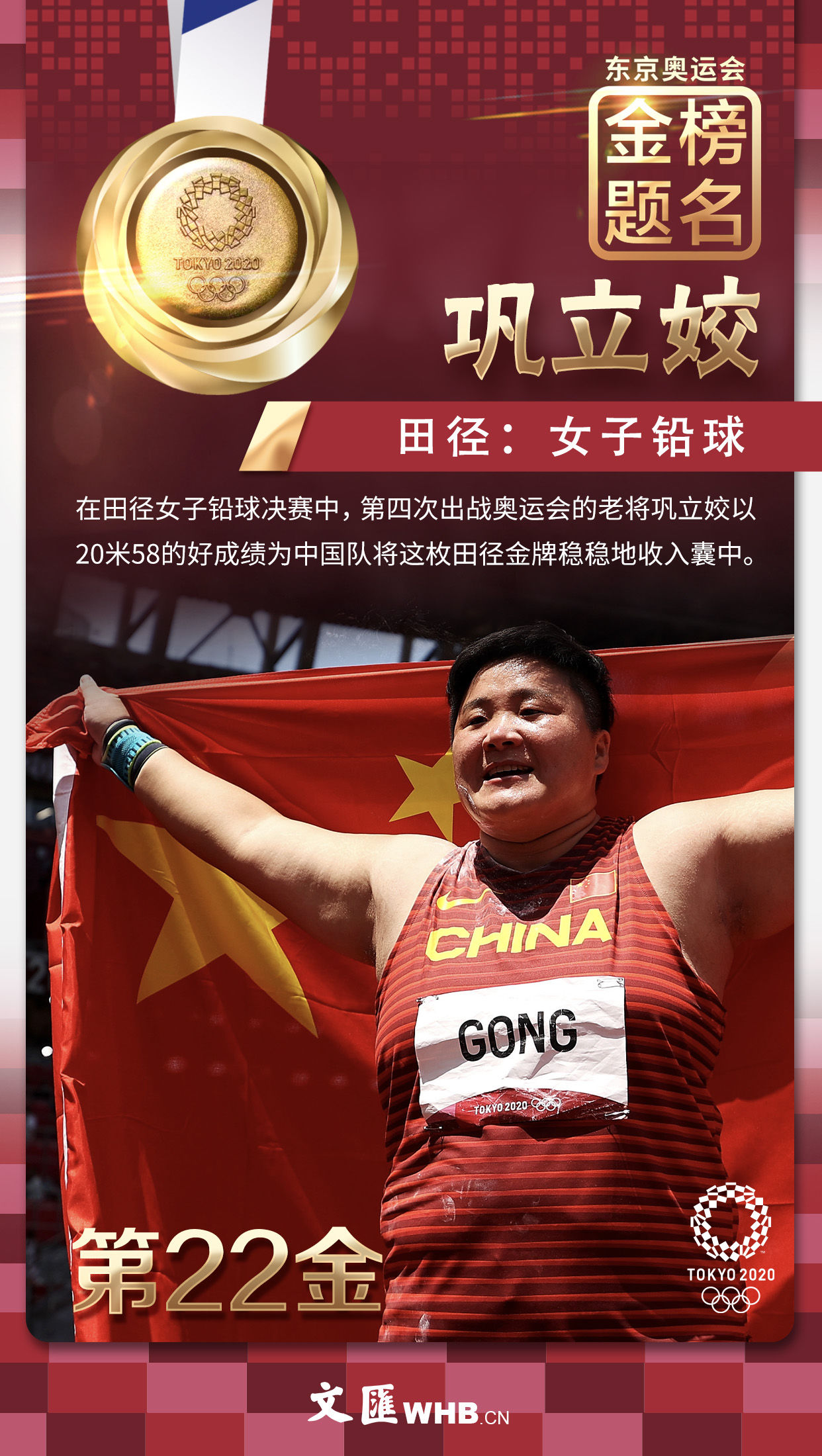 金榜题名，闪耀东京！38张文汇海报带您回顾中国军团夺冠瞬间
