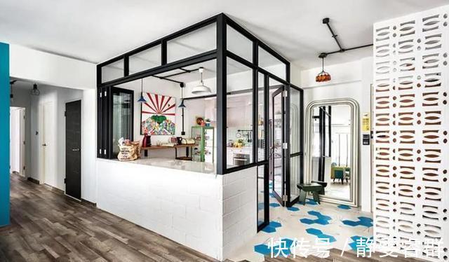 吧台|他家隔断不挡路还好看!35种拯救客厅、厨房的方法,一步到位