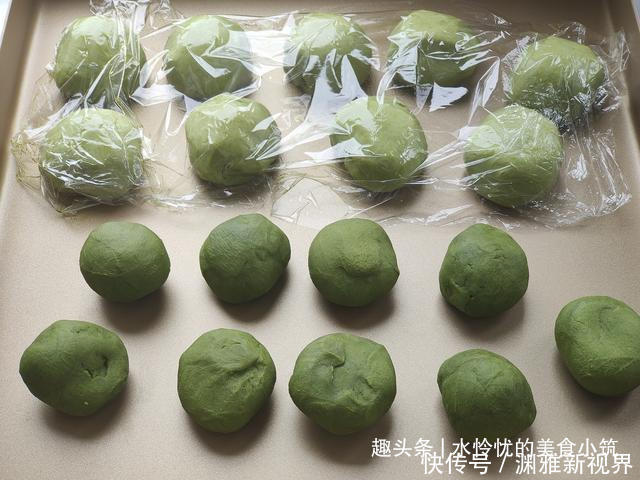 高颜|抹茶绿豆酥的详细做法,高颜又好看,中秋快到了是不是做点呢