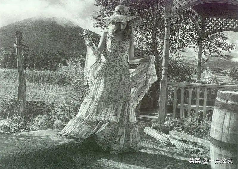 水彩!这位女画家因为一组水彩少女,醉倒多少男人