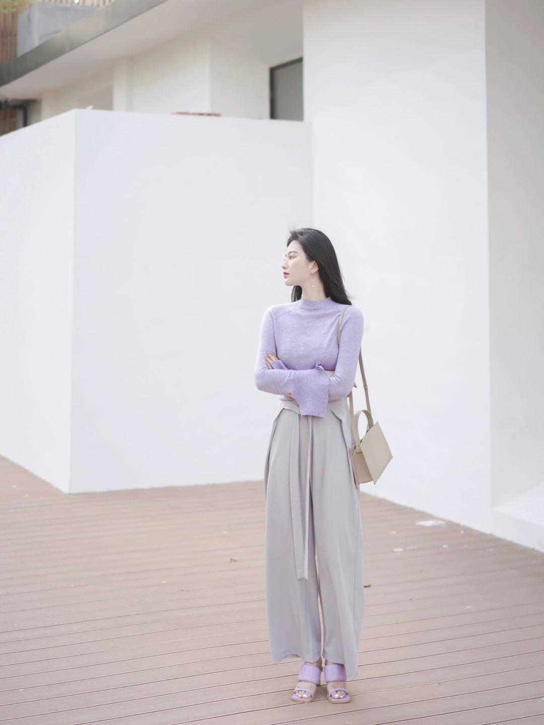 衬衫|30、40+女人夏季这样穿“阔腿裤”,温柔优雅又减龄,美得高级