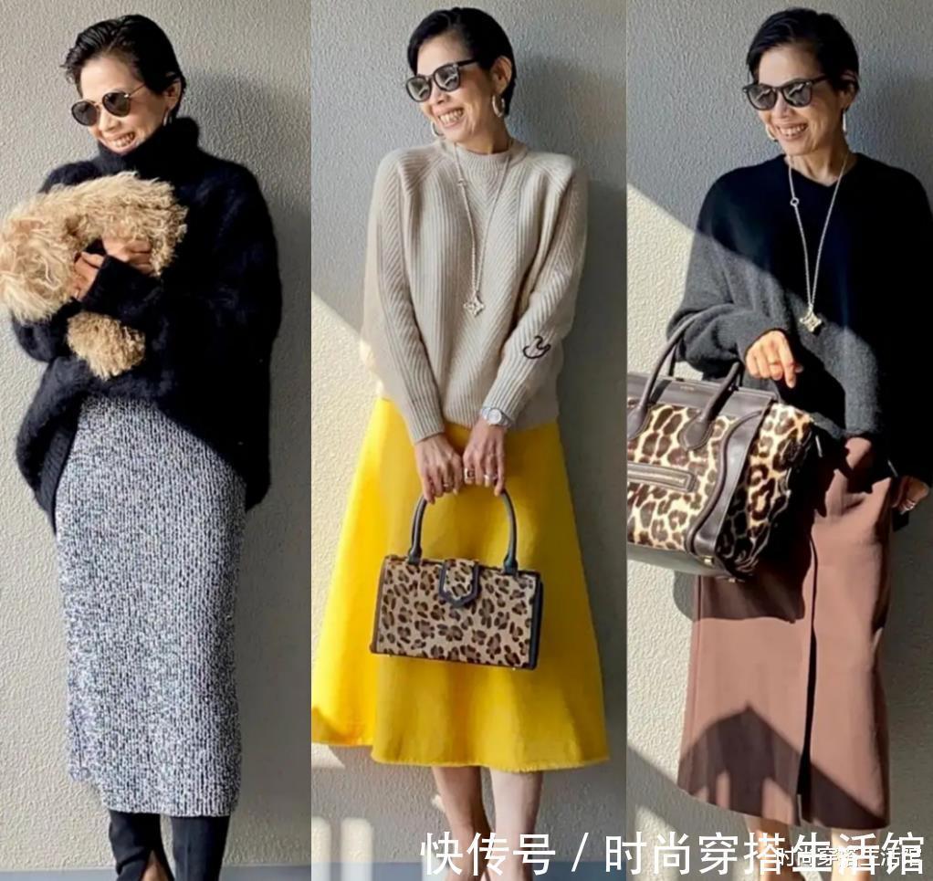 色系|越简单越高级!40、50岁的女人这样穿,清新减龄又显气质,太美了