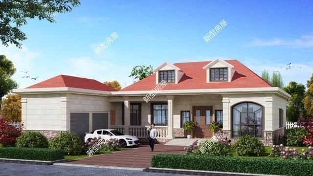 平面|车子买不起,车库必须有!分享几套农村建房图纸,最低25万搞定