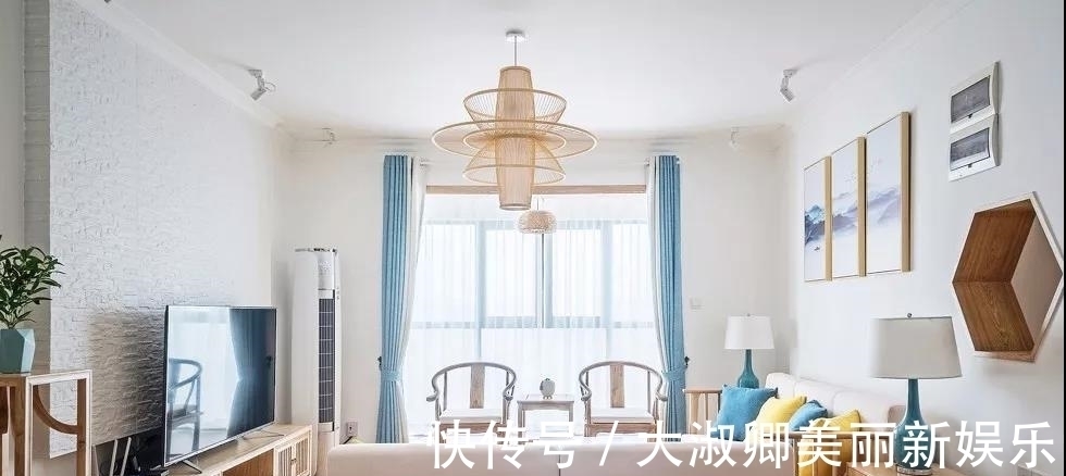 墙面|135平三居室户型,中式风,利用园林造景的手法,雅致有意境