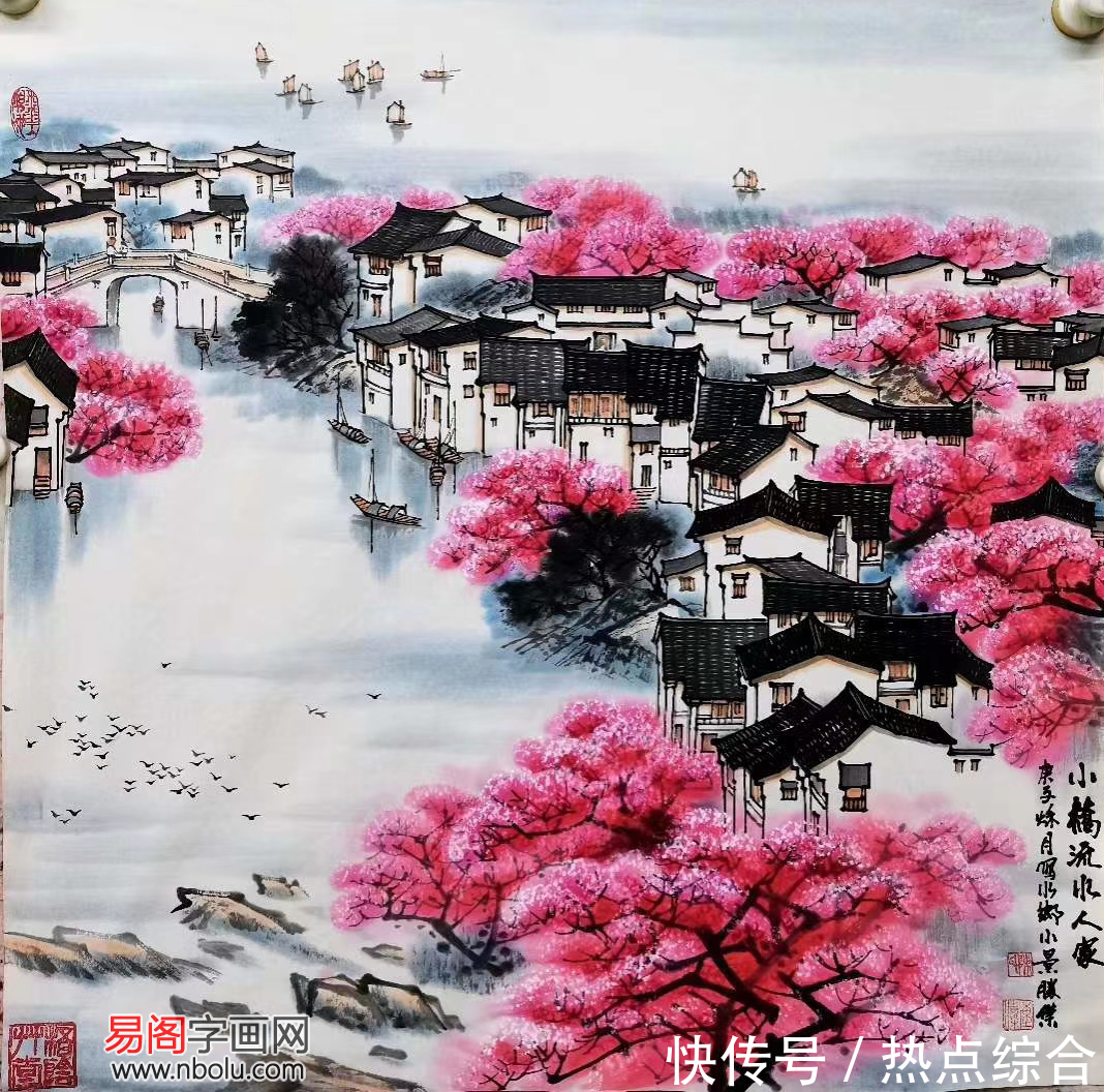 江南&中美协画家陈胜杰诗意江南山水画赏析：一生痴绝处，一梦到江南