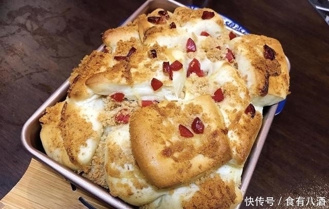低筋面粉|早餐给你安排好了,营养口感双面考虑,肉松面包真不错