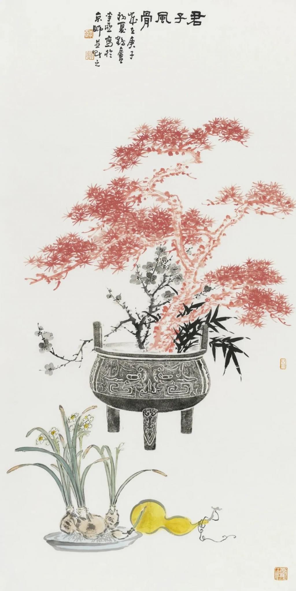 造型|严谨!绘画构图严谨,造型准确,用笔干净利索,一派祥和之风