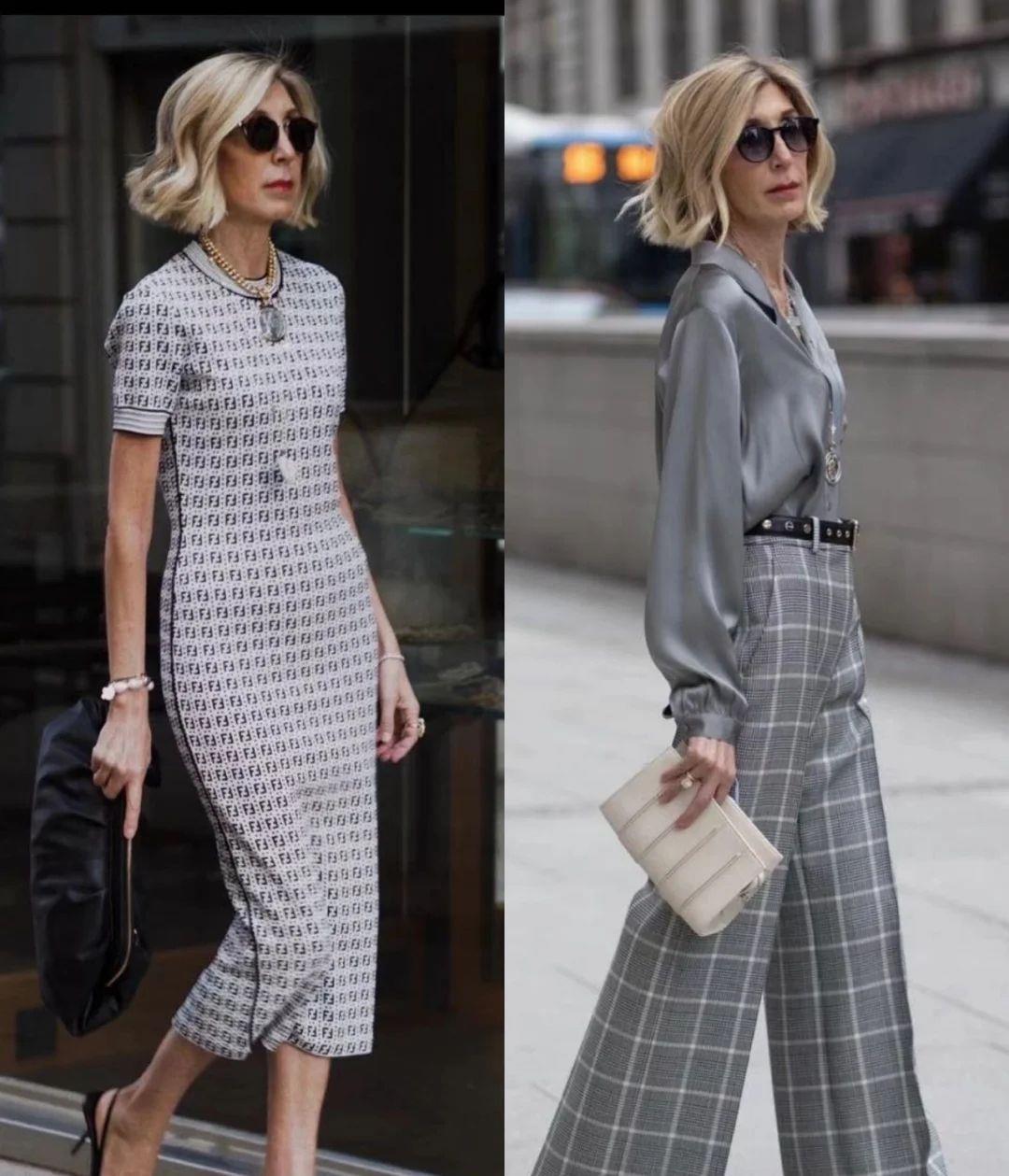 选长|40+职场女性的穿搭法则,4个原则,多套搭配,放在办公室穿美爆了