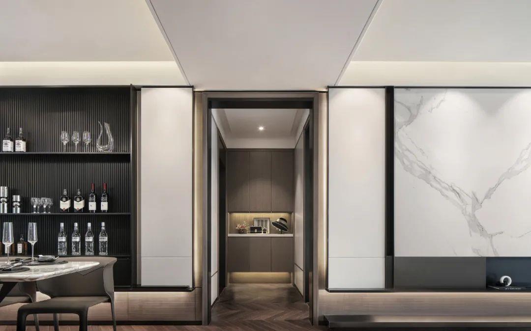 现代|138㎡现代轻奢风就得这么装,空间层次分明,舒适又高级