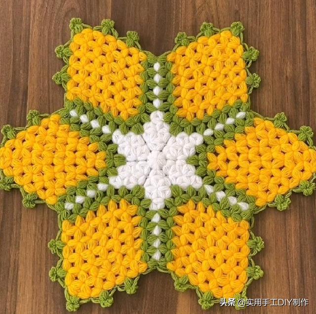 新手#「针织作品」32款只用到一种针法织出来的美垫子,新手留存备用