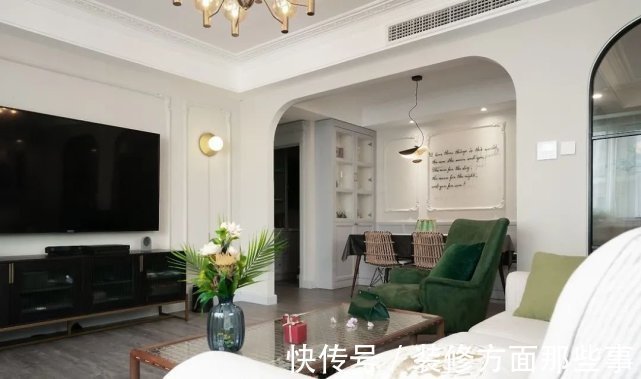 三居室|118㎡优雅美式三居室,高颜值隔断强势入镜!