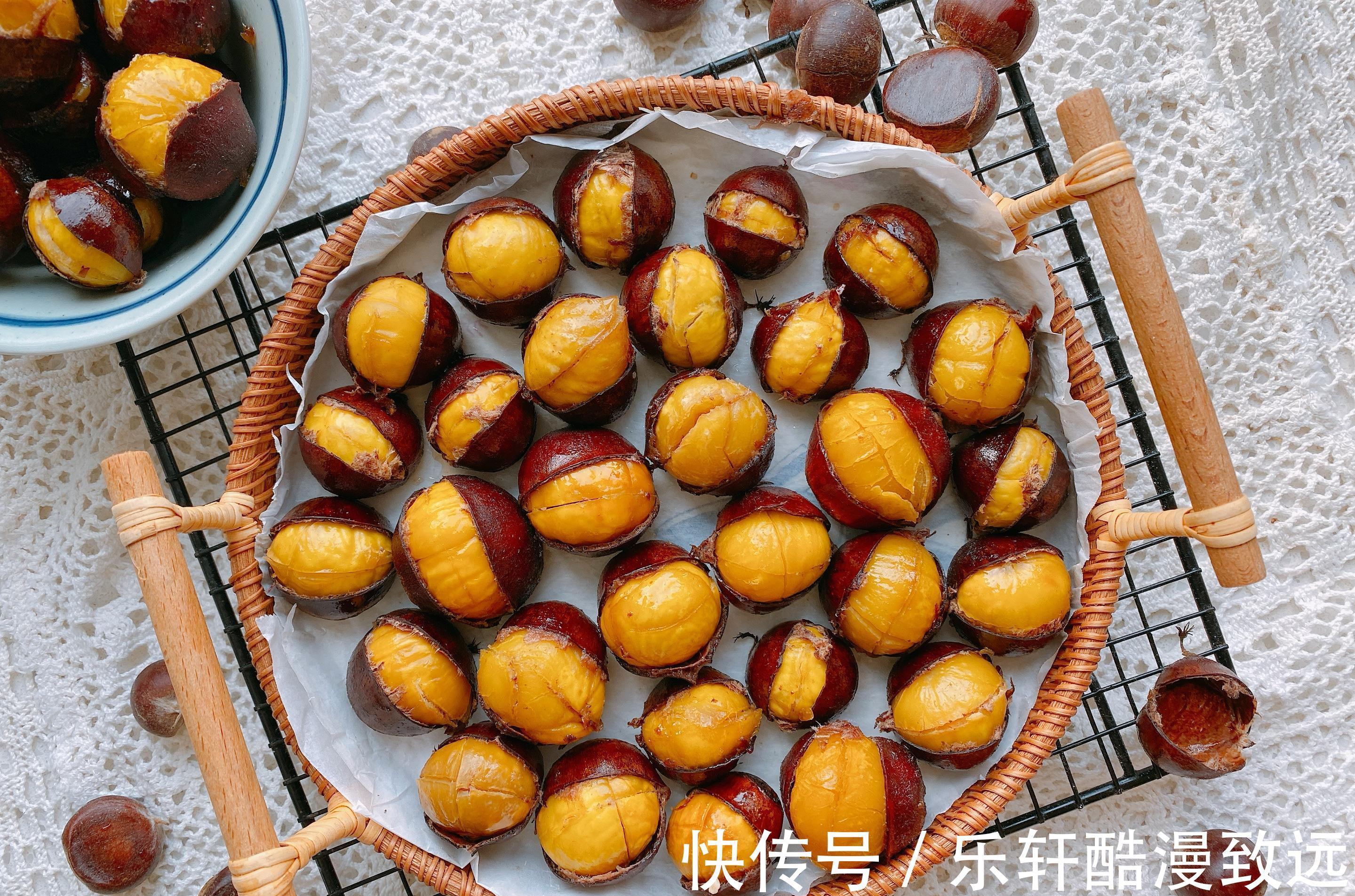 好吃|板栗最好吃的做法,香甜绵软,学会这个窍门,开口快,剥皮容易