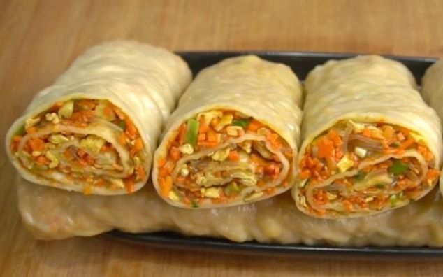 胡萝卜这吃法真过瘾,不烫面不发面,层层包着馅料,比包子还香