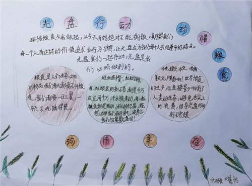  河镇|平谷区南独乐河镇“光盘行动 ”主题绘画手抄报来啦