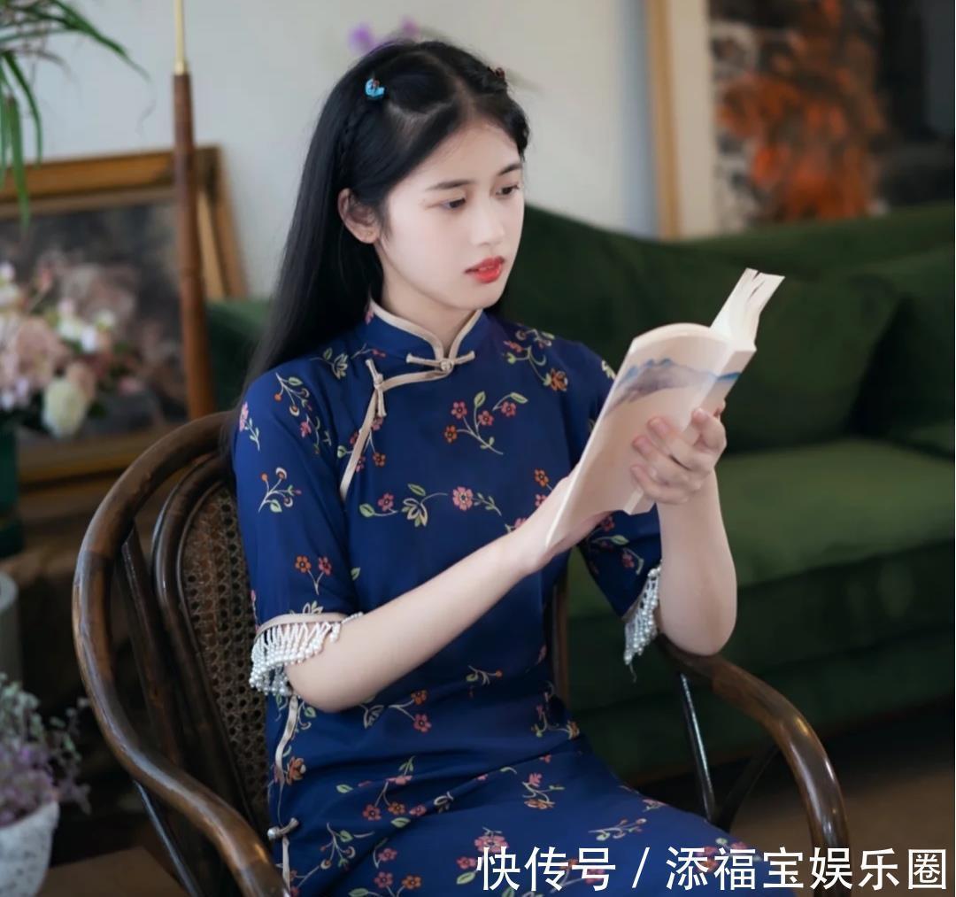 女人味|国风旗袍穿搭的魅力,一片式气质清雅有风韵,改良旗袍婉约时髦