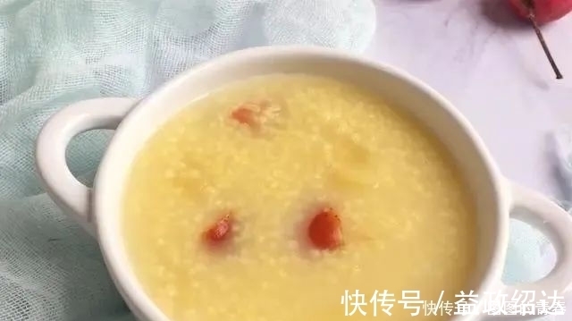 苹果|单煮小米粥太清淡,加2种果子,开胃消食又好喝,喝一次天天想喝
