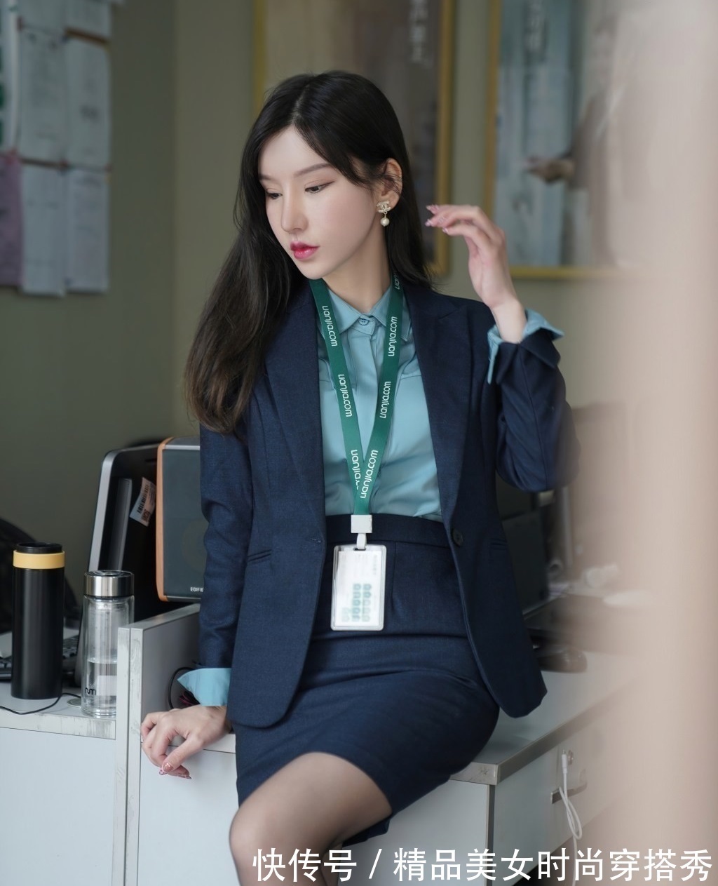 干练 职场穿搭:一条时尚又干练的套装裙是你不容错过的选择