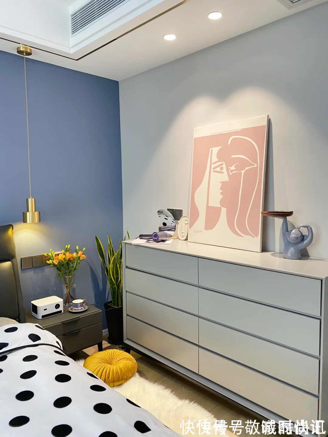 主卧|没想到随便装出来的家,得到大家一致好评,简约又大方,真的漂亮