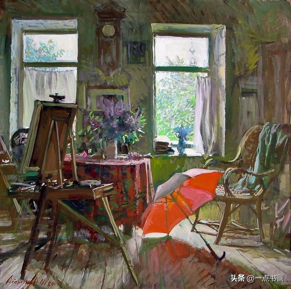 美术学院#阿巴库莫夫:被誉为俄罗斯的金笔,其画笔下都是净化的世界