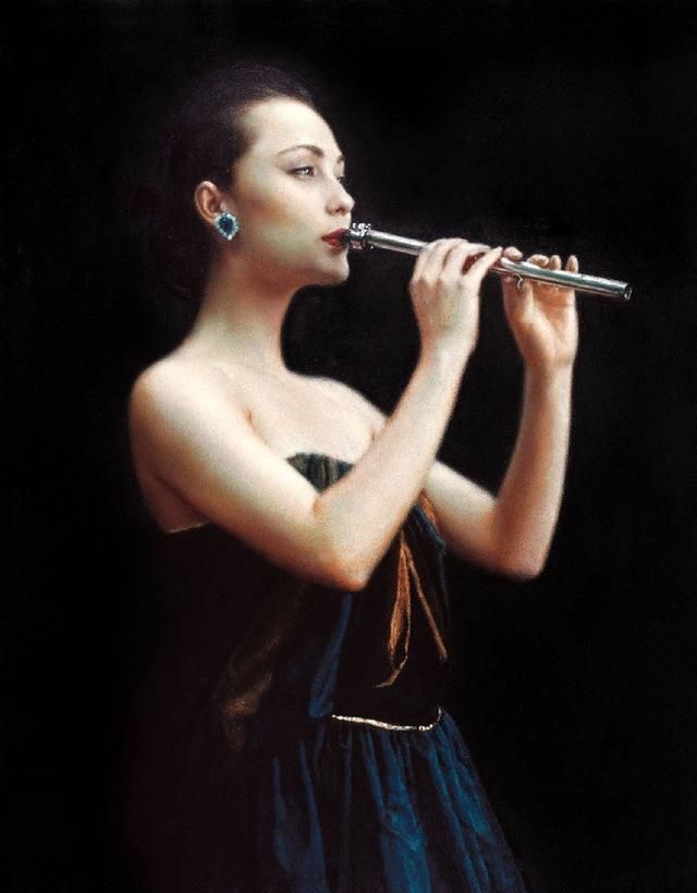 陈老师&陈逸飞笔下的肖像绘画,比冷军的更有韵味,写实性更强