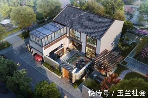 别墅|4款三合院农村别墅，第二款获得100万的点赞，实实在在建得起