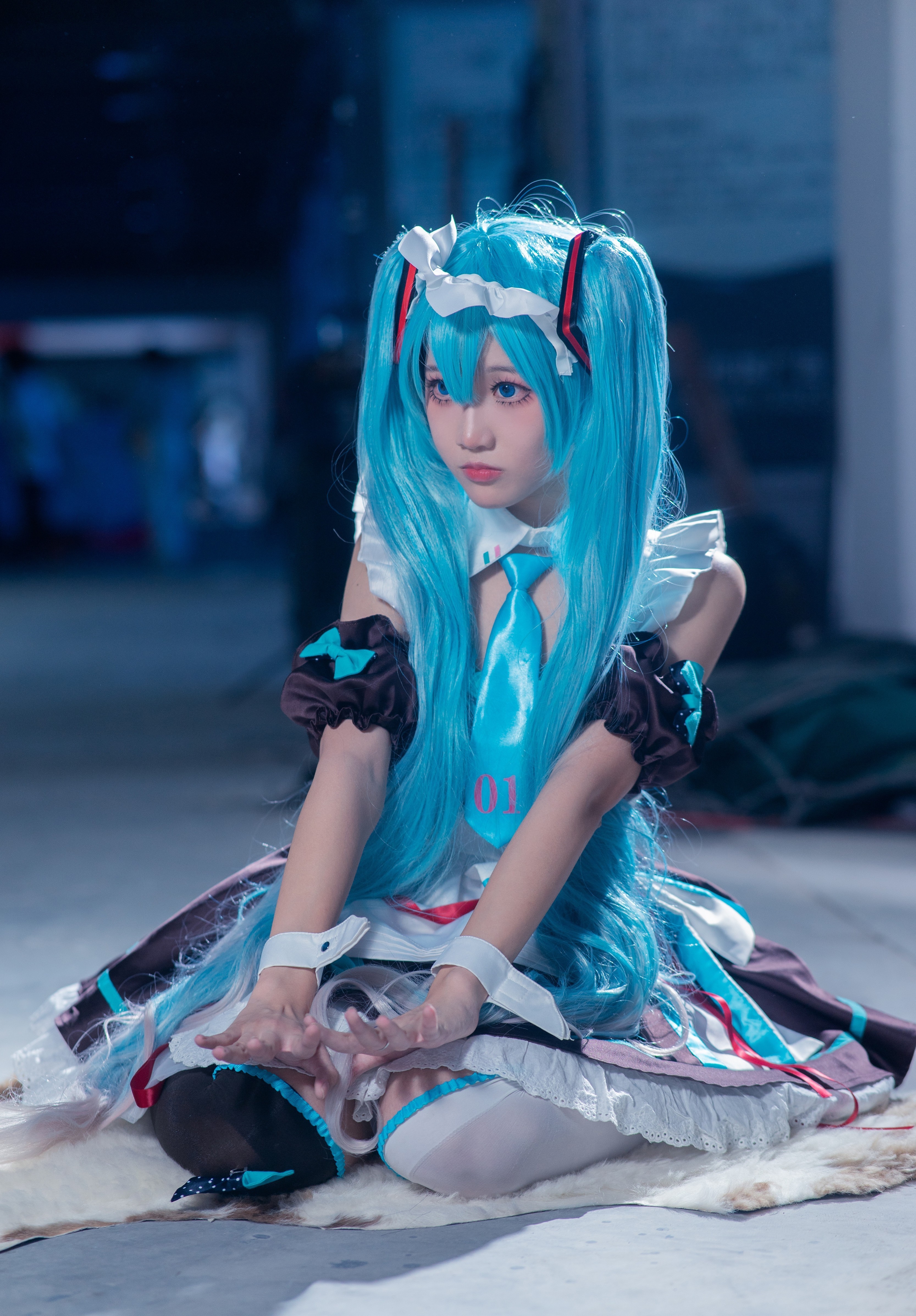 带来|cos：初音漫展返图，黑白配带来的可爱