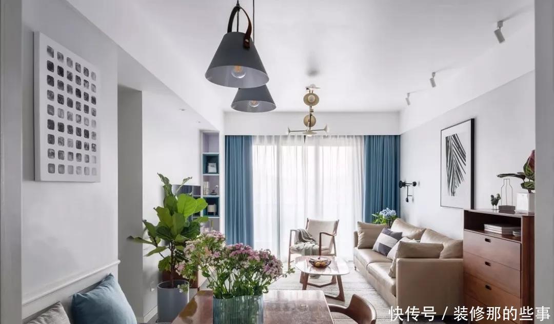 防腐木|86㎡北欧风,复古家具+绿植简直绝配,浪漫的家居氛围