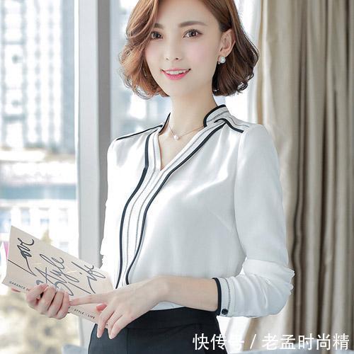 轻熟女 时尚雪纺衫搭配性感开叉裙,最适合80后轻熟女,女人味十足