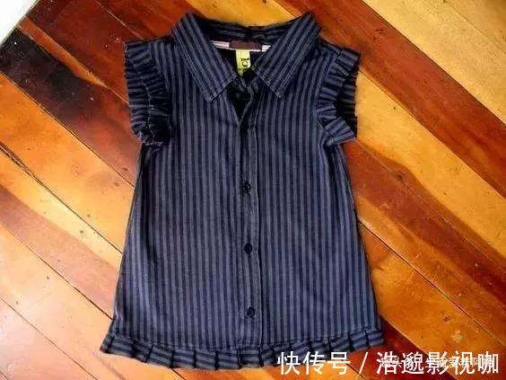 围嘴|这妈妈太会省了,去年的旧衬衫改成了孩子的连衣裙,DIY旧物改造