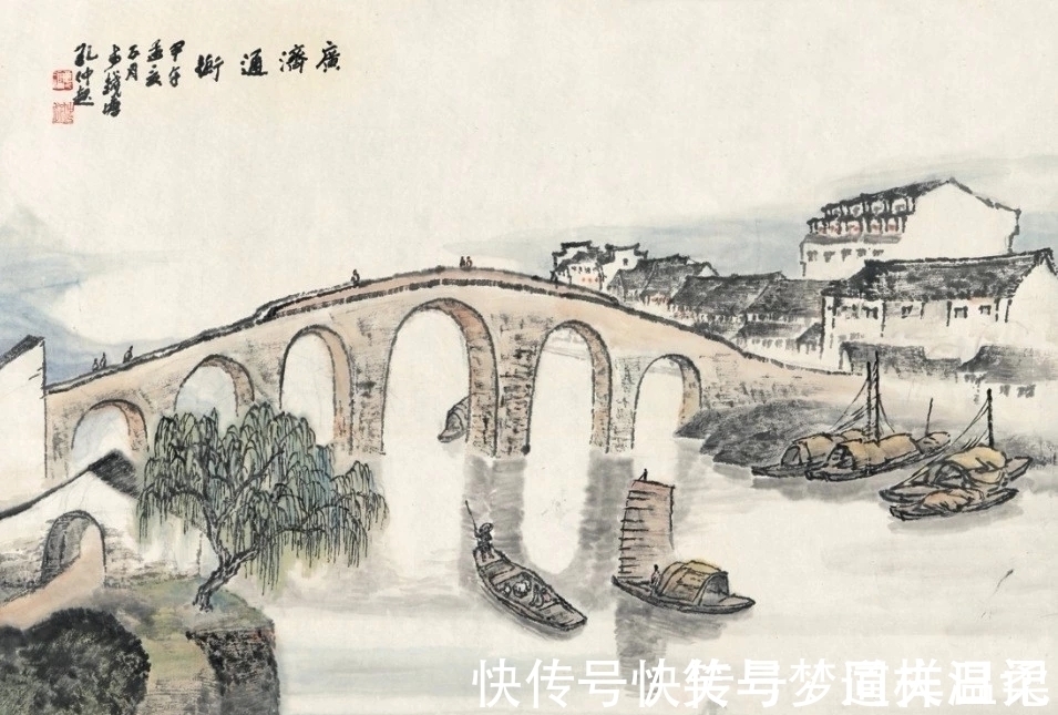 作品&他的国画作品，画面之中气势犹如千军万马，挥笔泼墨酣畅淋漓