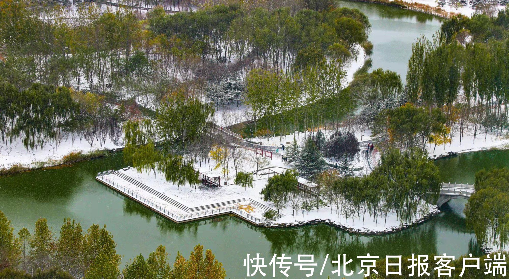 美景|立冬恰逢初雪，北京号带您“云”赏雪后美景