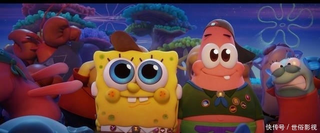 动漫角色|海绵宝宝:角色们小时的3D动漫模样,珊迪变颜值担当,派大星依旧