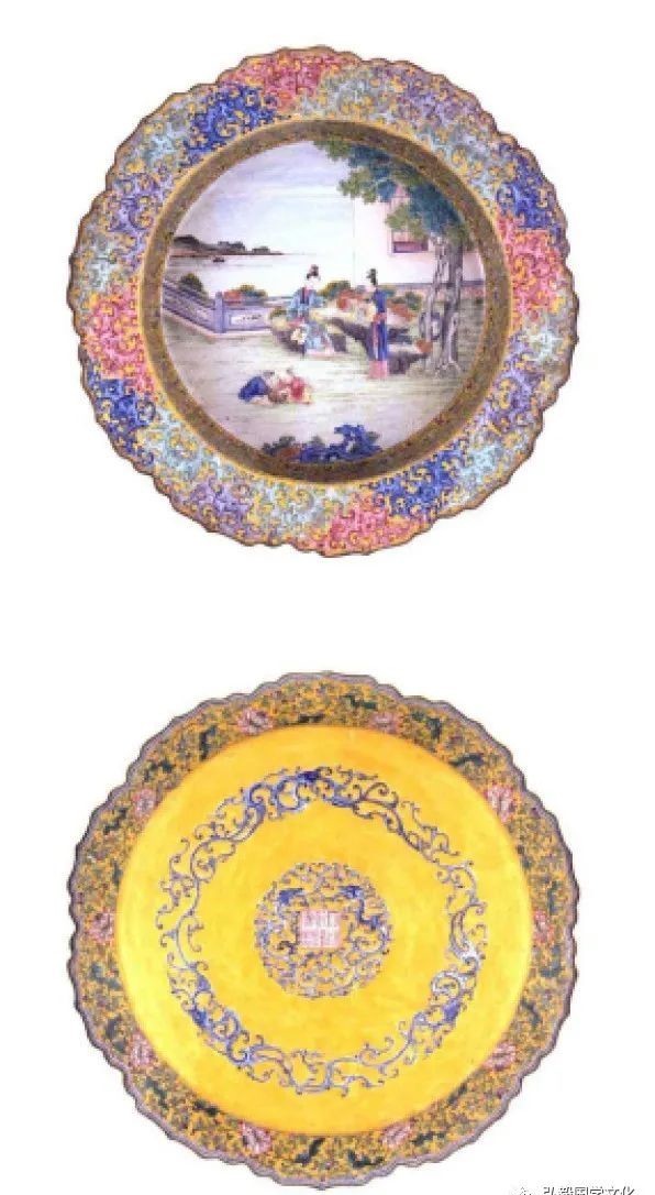 故宫珍藏宝物,极其考究的清乾隆画珐琅器,体现了高超的工艺水准
