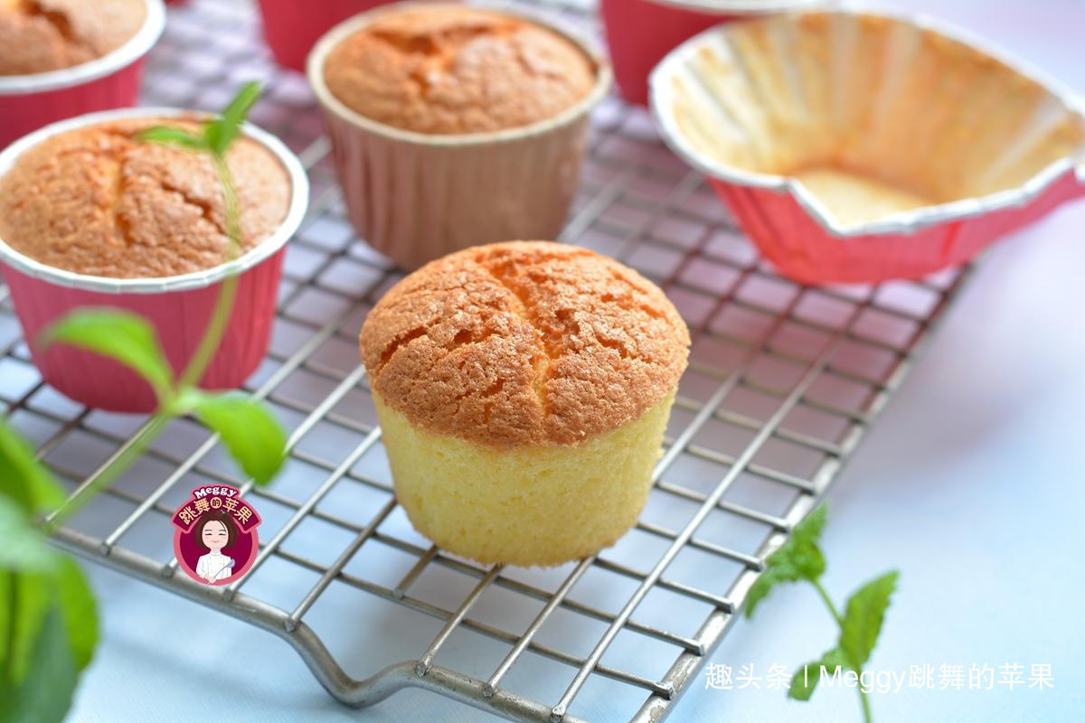 3个鸡蛋做出9个蛋糕,松软细腻微甜,孩子的早餐和零食全有了