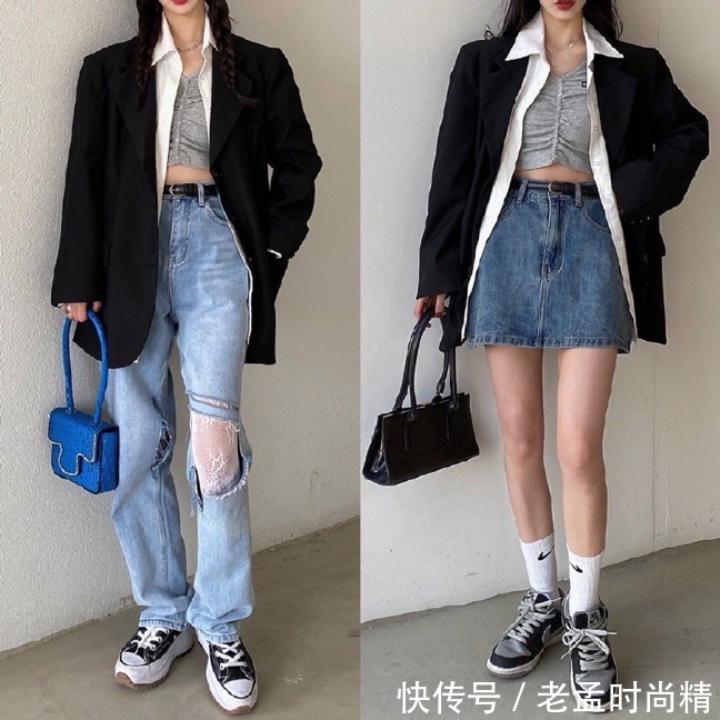 牛仔裙 牛仔单品怎么搭?搭对了大方减龄