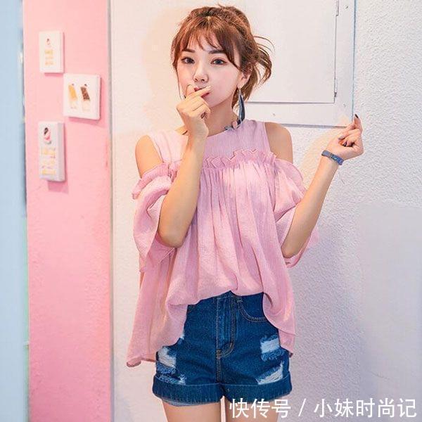 潮裤|夏季遮肉潮搭,气质上衣+显瘦潮裤,时髦减龄有气质