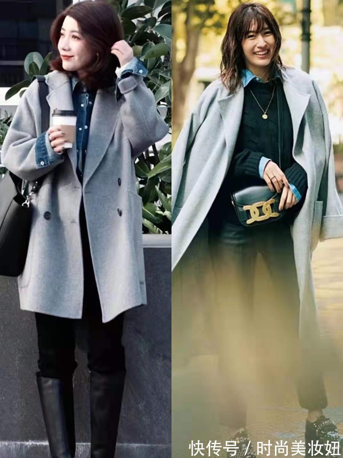 时髦 “叠穿”还是牛仔衬衫更时髦,看时尚博主的搭配,洋气又减龄