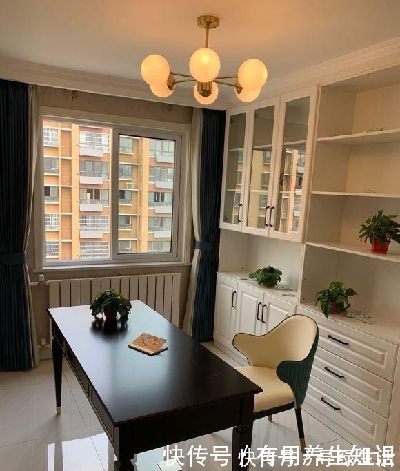 皮质沙发|145平刚装好，邻居说比样板间还美，我最满意书房，给大家晒晒！