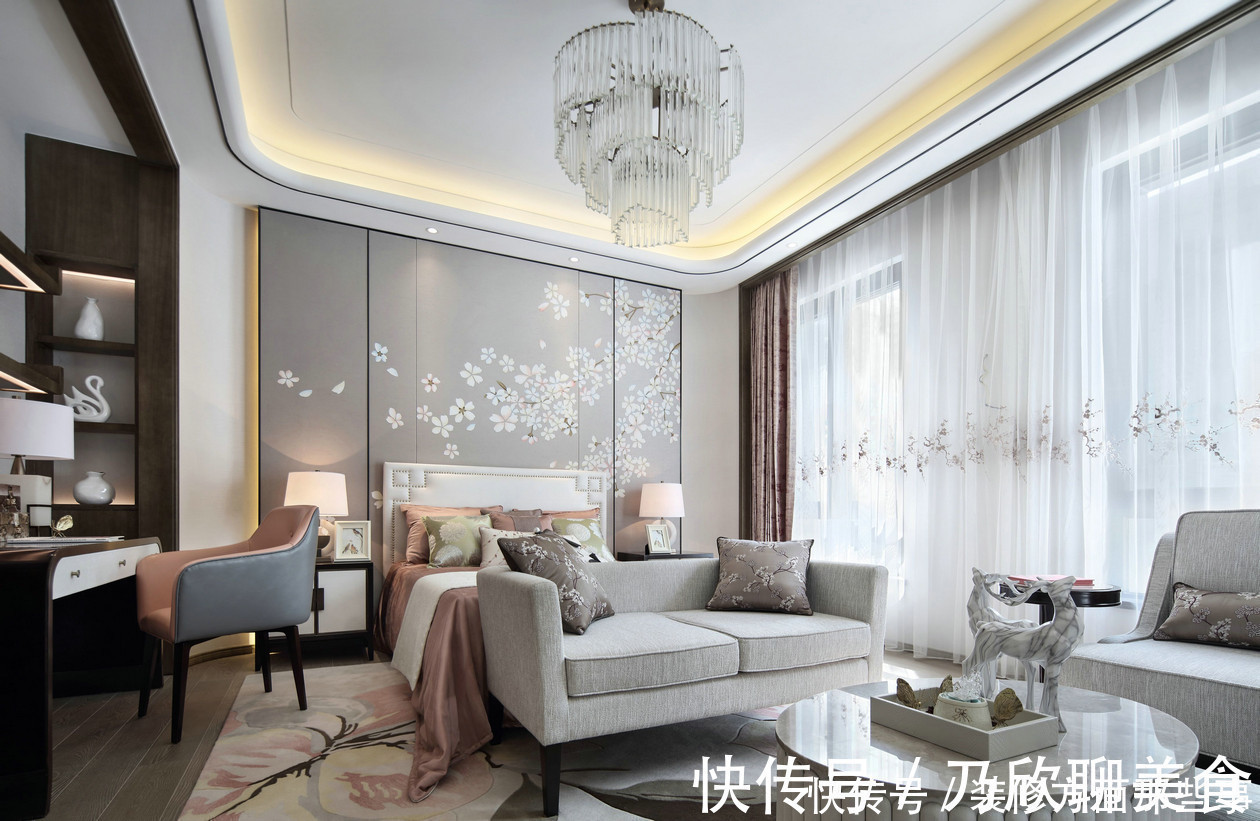 中国人|485平新中式风五居室,从简朴优美的造型到生动的自然情趣