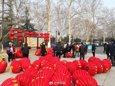 天下第一泉|年味十足！ 济南天下第一泉风景区挂起2万多盏大红灯笼